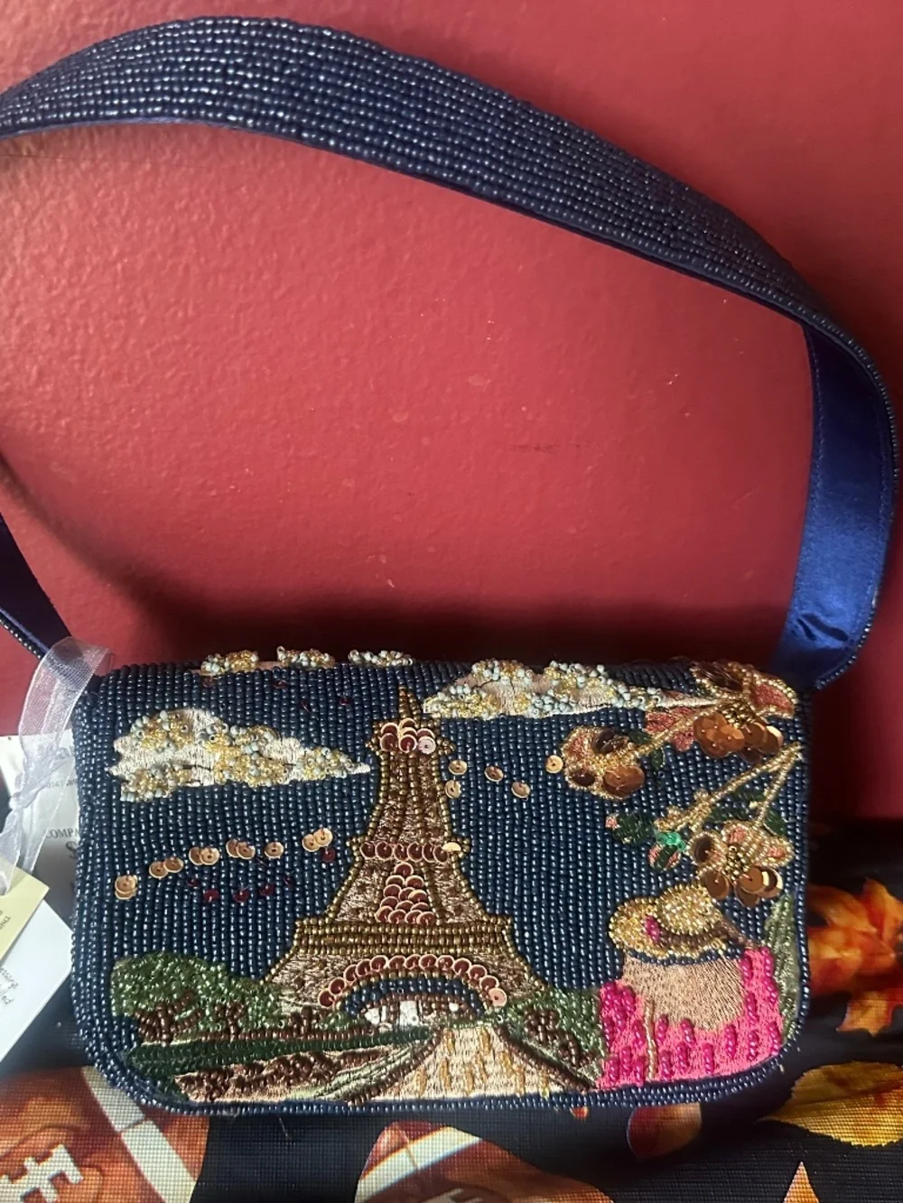 Viral PARIS beaded bag! NWT!